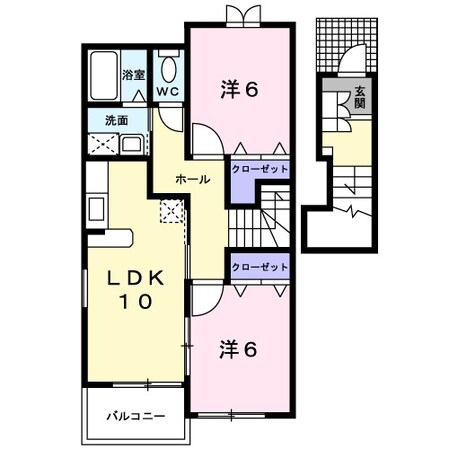 メゾンパルテ－ルＤの物件間取画像